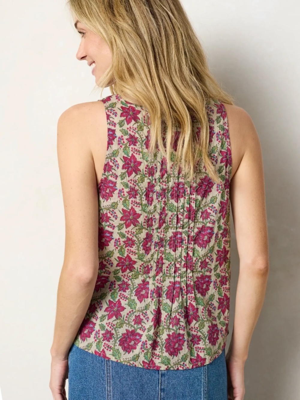 Natural Life Savannah Cotton Sleeveless Top Medium NWT - Picture 3 of 3
